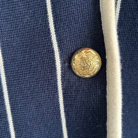 Ralph Lauren blue and White Stripped blazer jacket - Picture 7 of 8